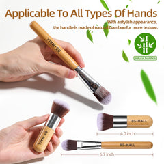 BS-MALL Bamboo blush brush for natural-looking cheek color