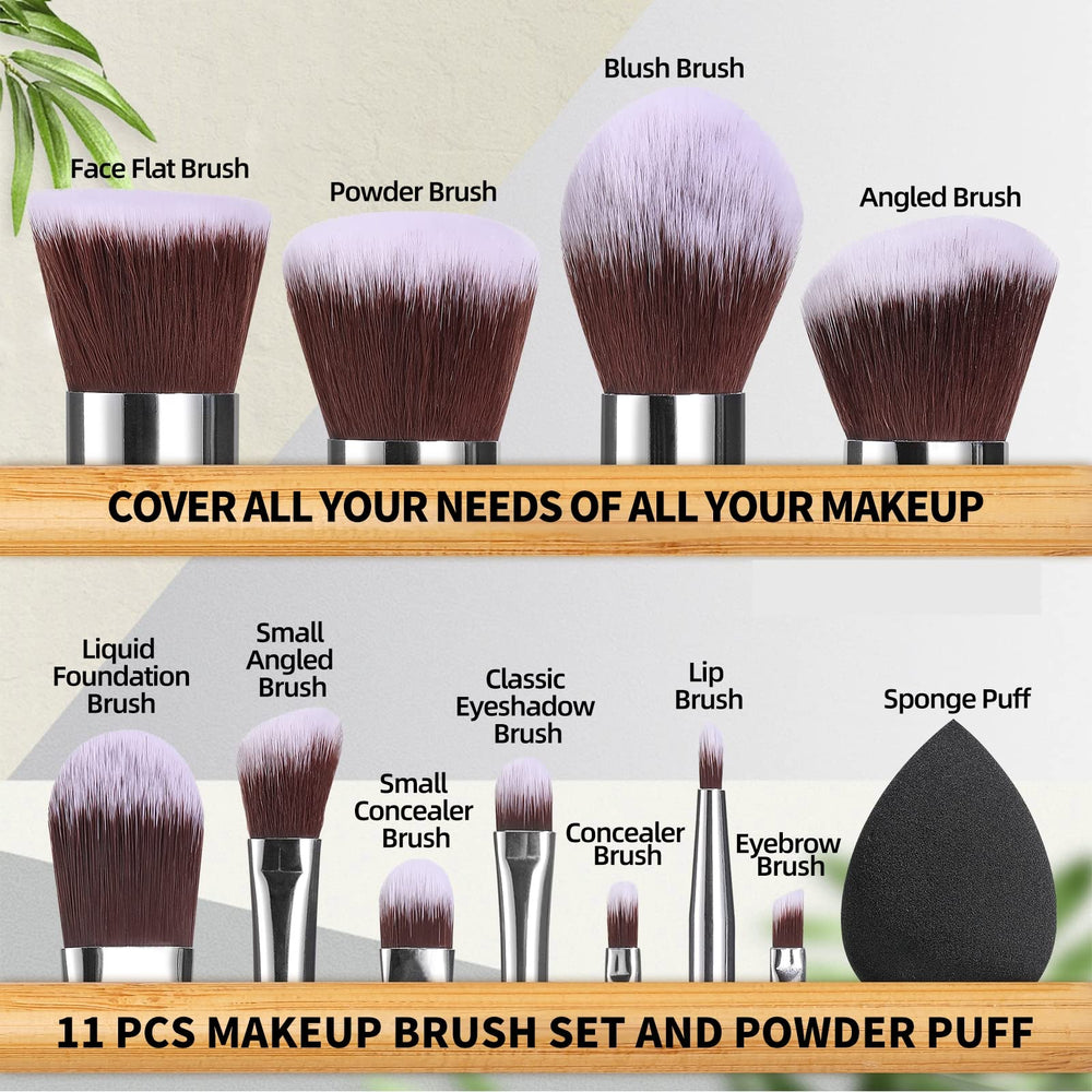 BS-MALL Bamboo eyeshadow brush for precise lid and crease application