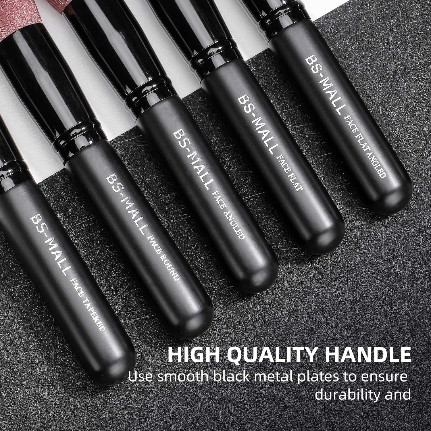 BS-MALL close-up of soft bristles delivering gentle powder pickup and application