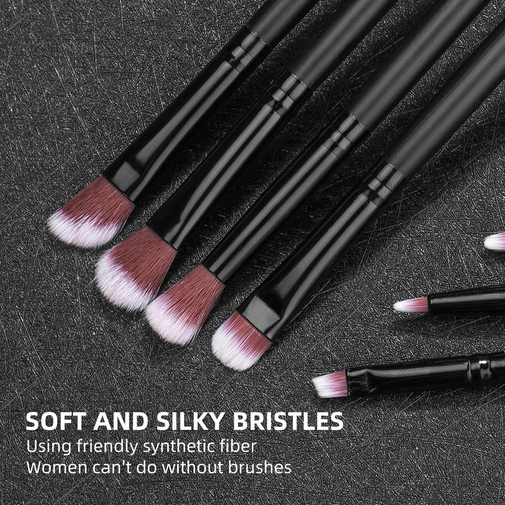 BS-MALL rose-gold-tone brush set neatly stored in its sleek case