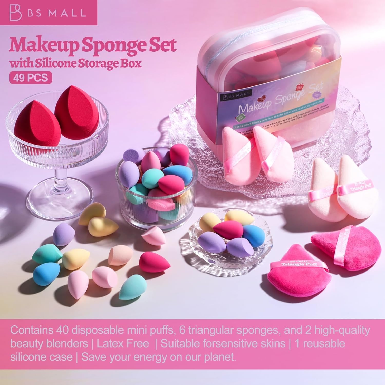 BS-MALL compact puff for contour-ready precision application