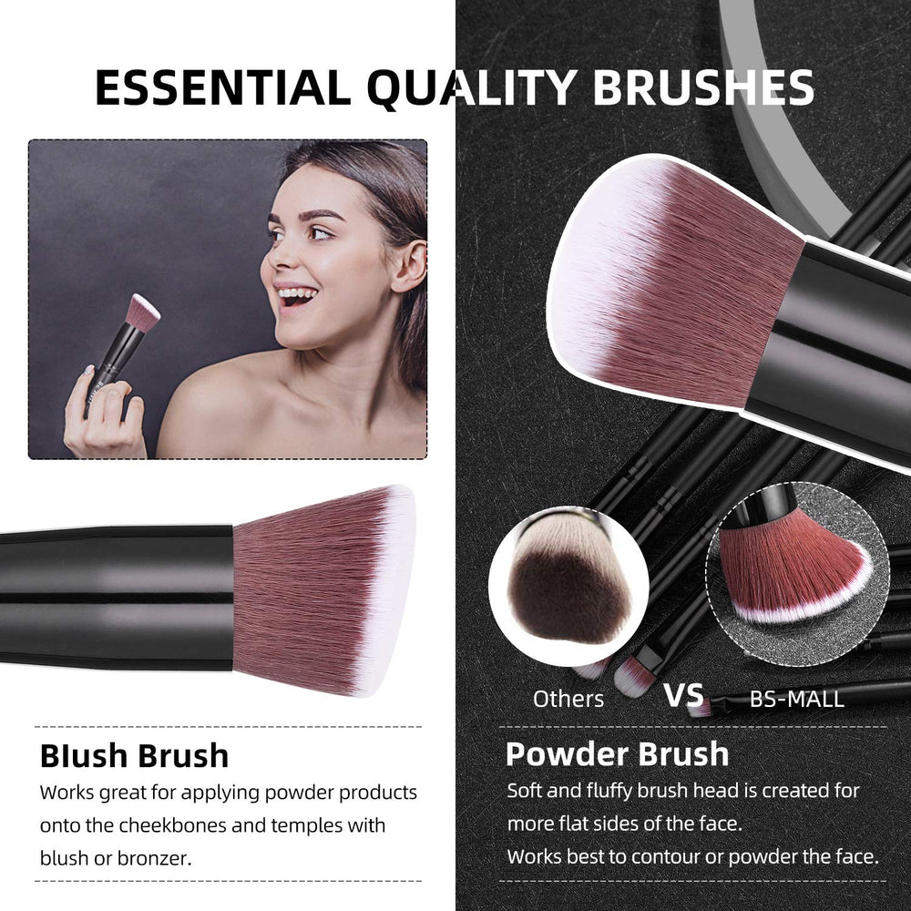 BS-MALL concealer brush in use for precise, seamless coverage