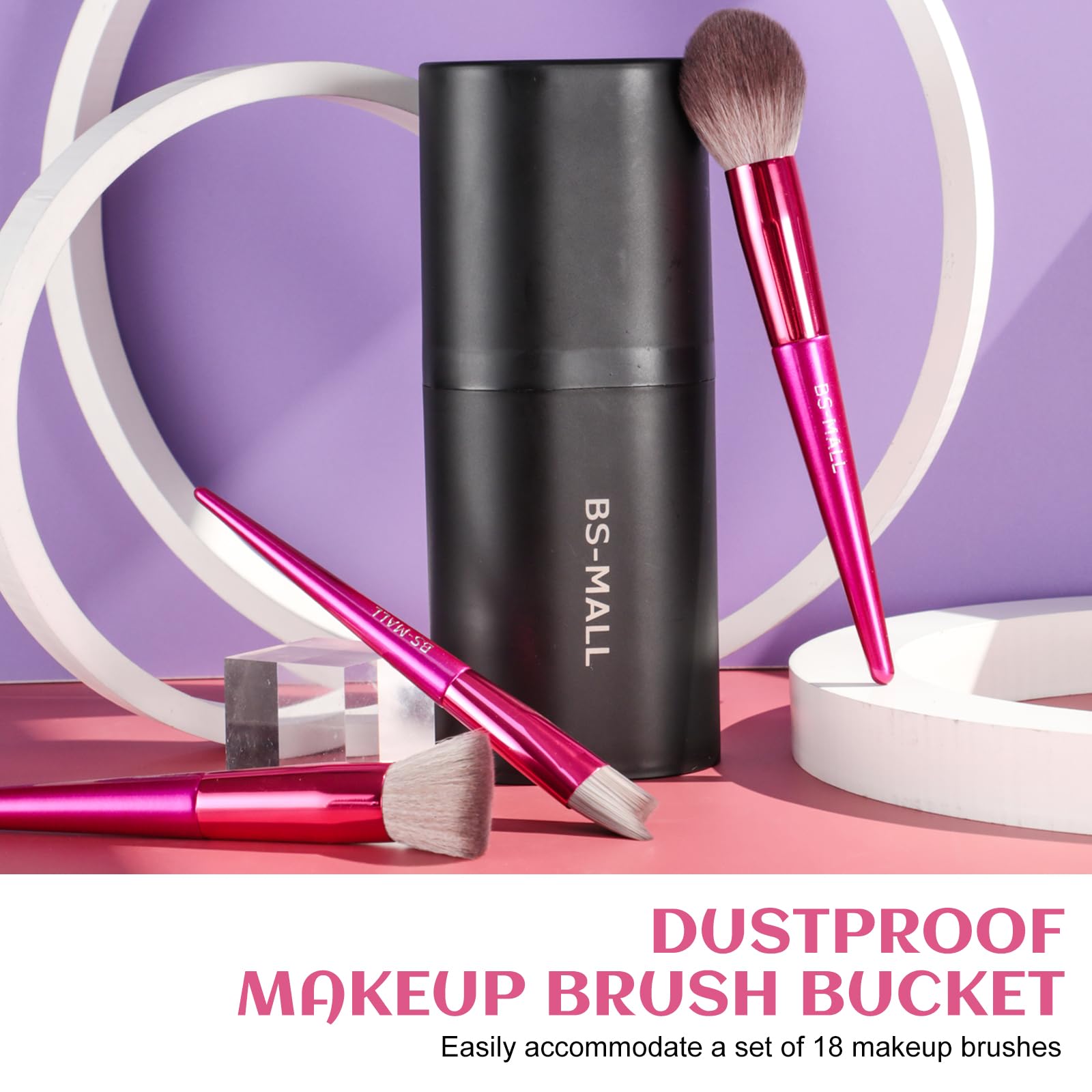 BS-MALL concealer brush under eye for precise blending and brightening