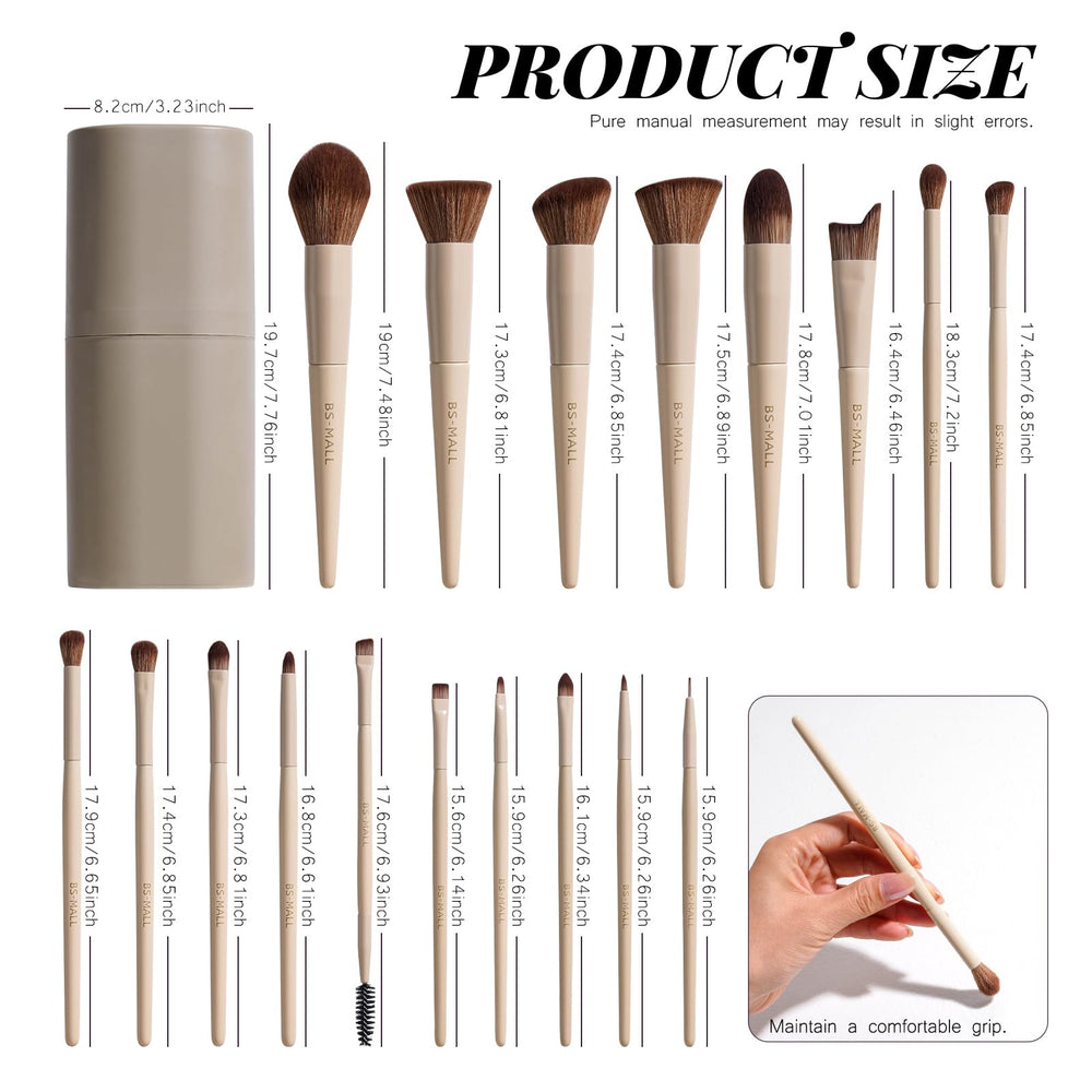 BS-MALL concealer brush for precise under-eye blending.