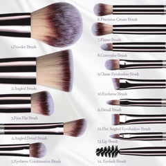 bs-mall eye shadow brush helps blend colors for a professional finish.