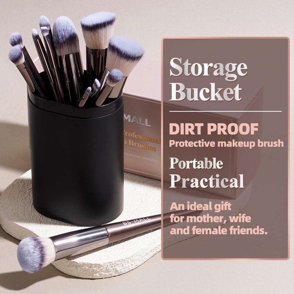 BS-MALL eyeshadow brush set for precise lid color and blending.
