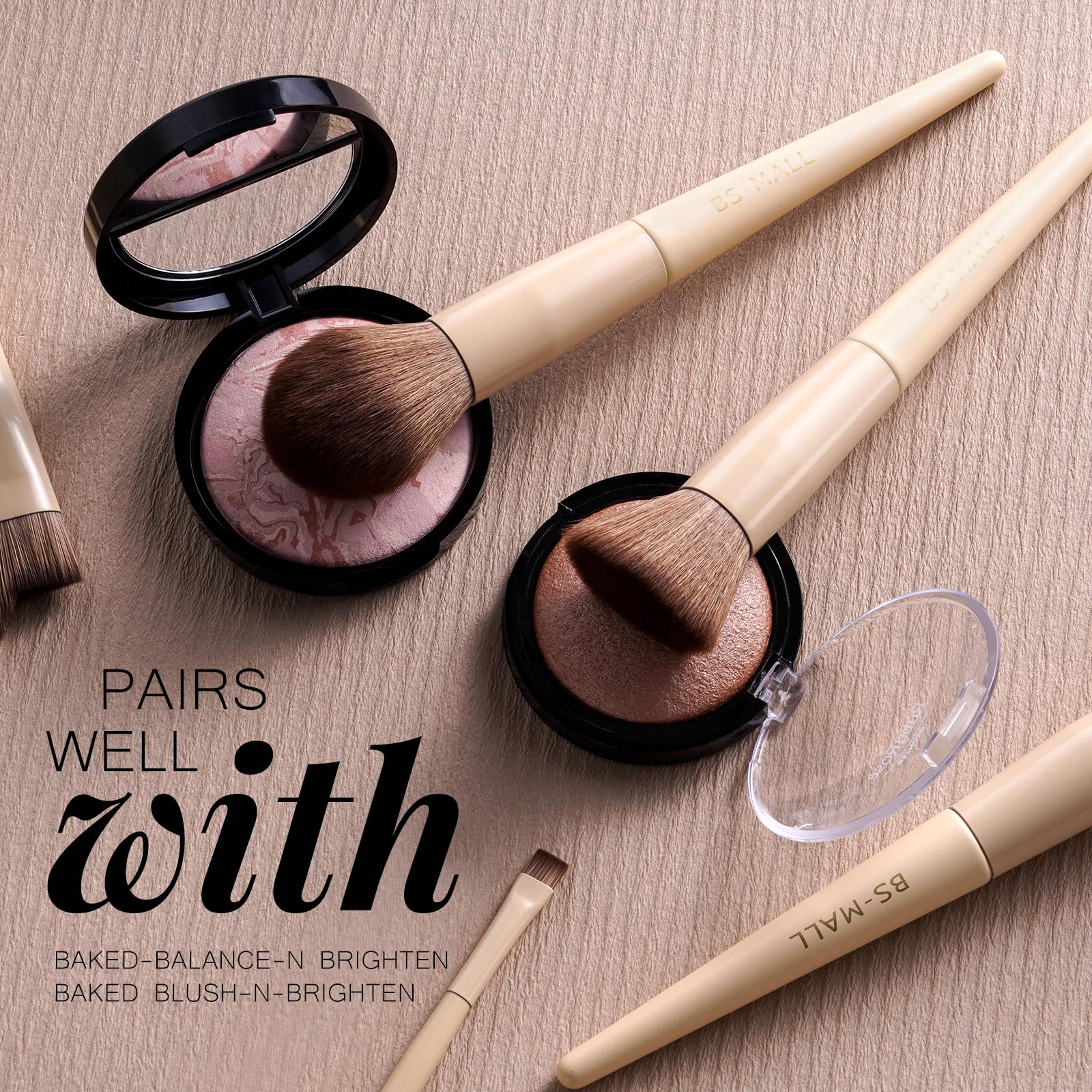 BS-MALL foundation brush for smooth, streak-free liquid application.