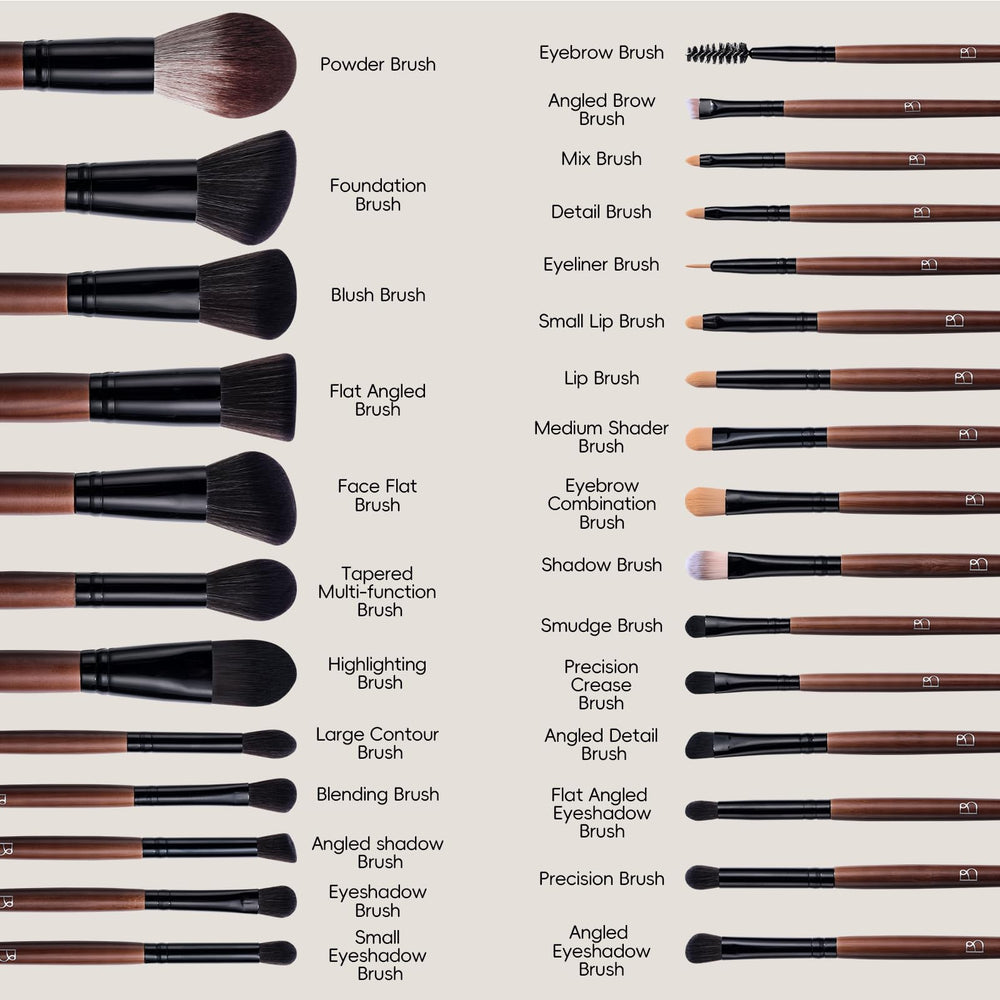 BS-MALL foundation brush with triangular sponge for precise coverage on the go