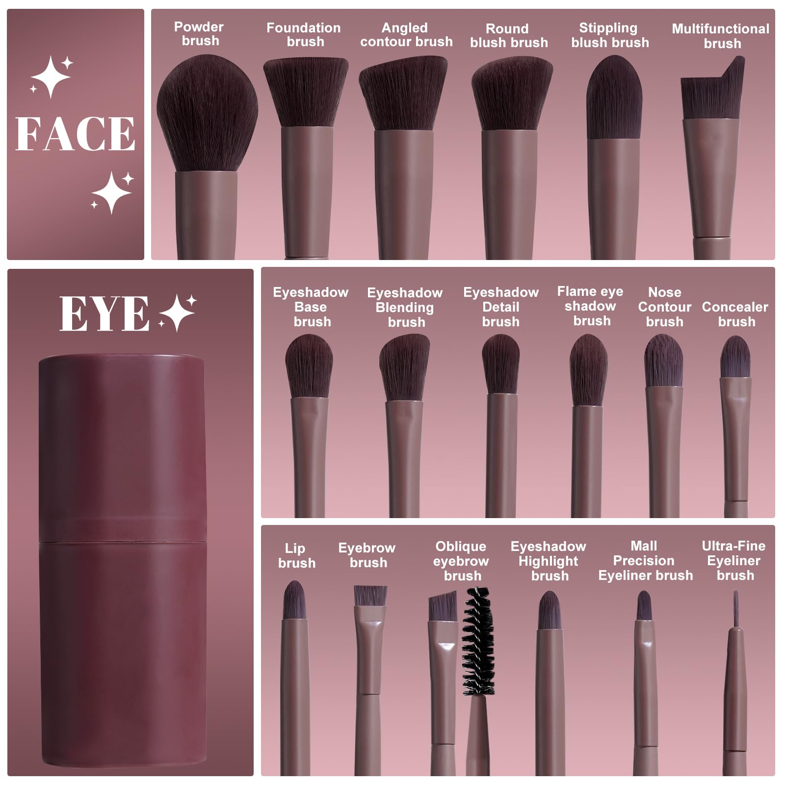 BS-MALL foundation brush ideal for even liquid makeup with streak-free finish.