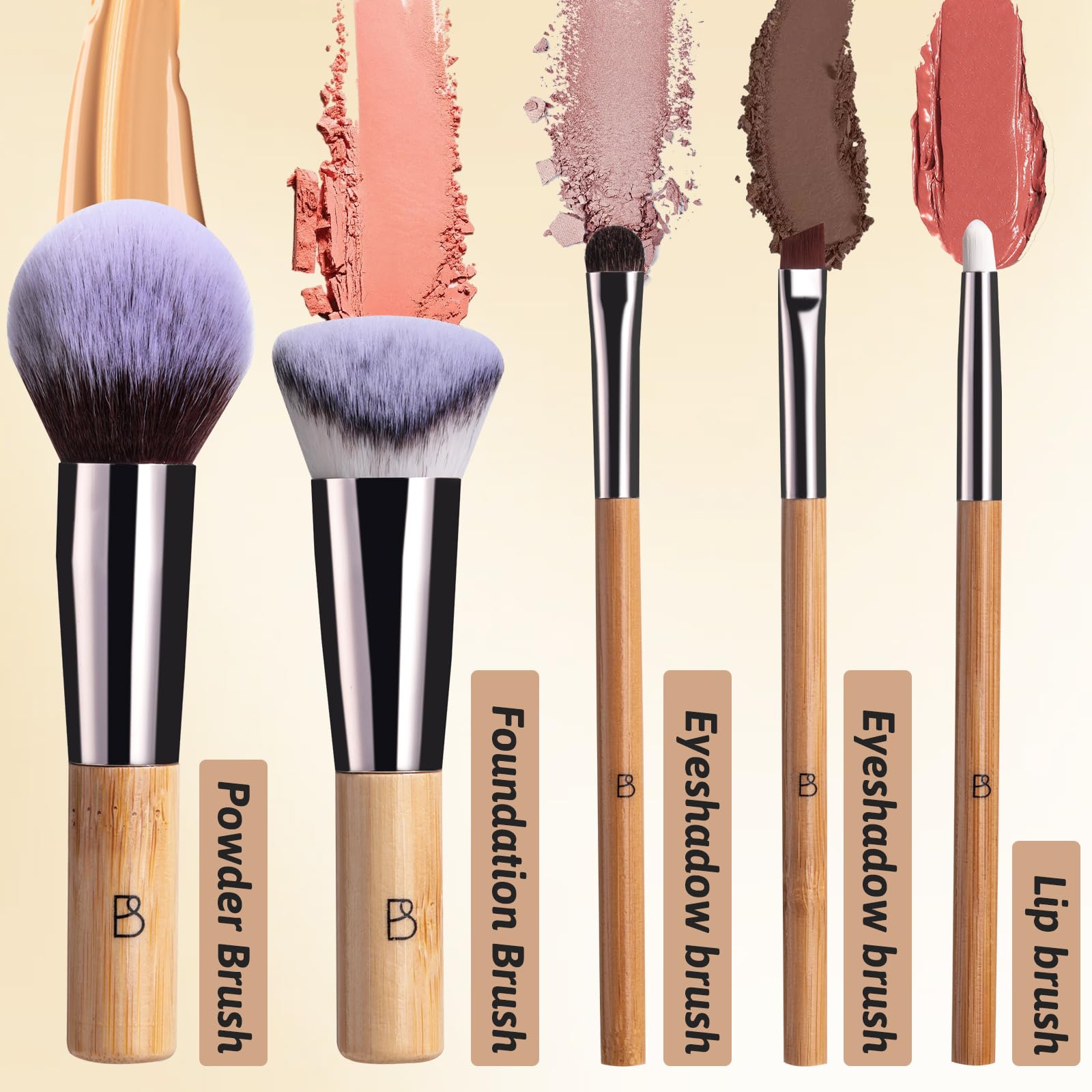 BS-MALL premium synthetic bristles feel soft and skin-friendly