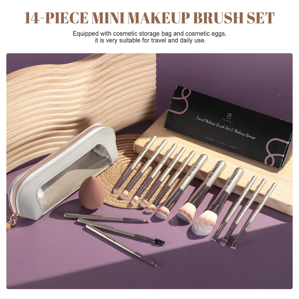 bs-mall travel makeup case keeps brushes organized and protected during travel.