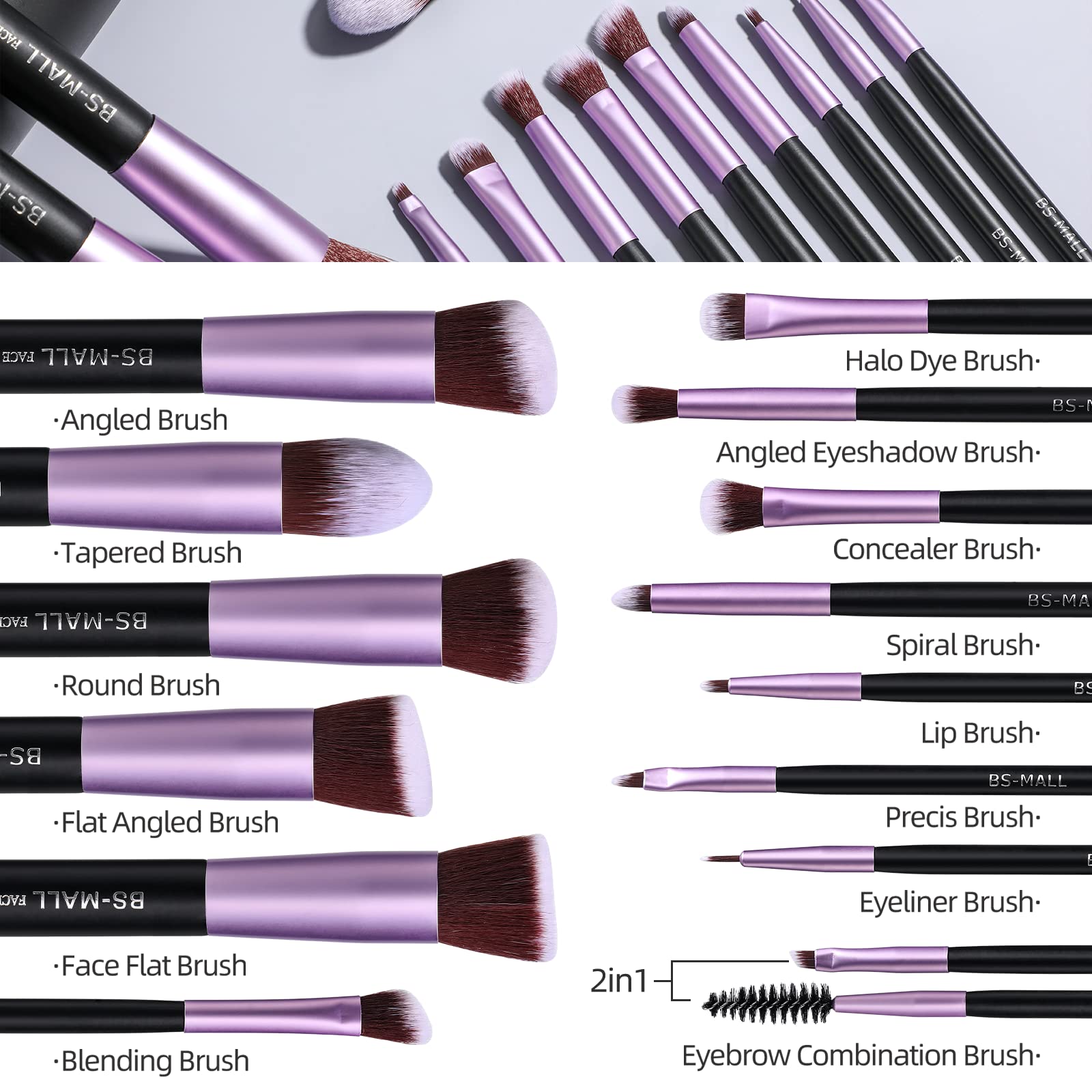 BS-MALL travel case keeps brushes organized for on-the-go looks.