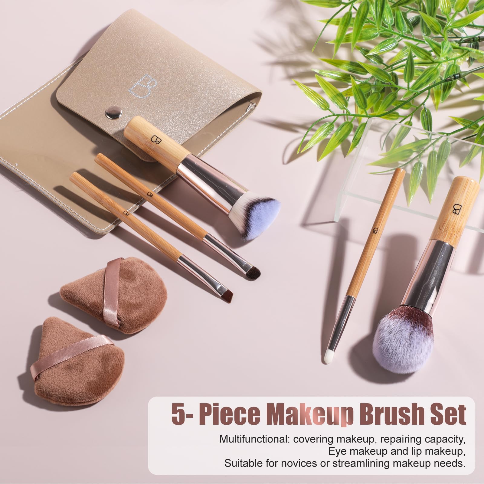 BS-MALL triangle puff shows ergonomic blending for precise makeup