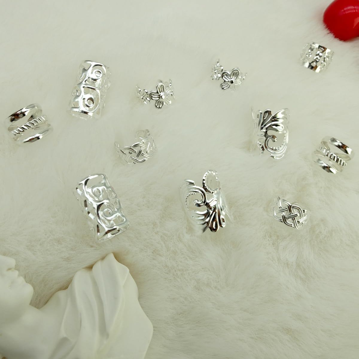 BSARECEY regalo para mujer, joyas para pelo en plata