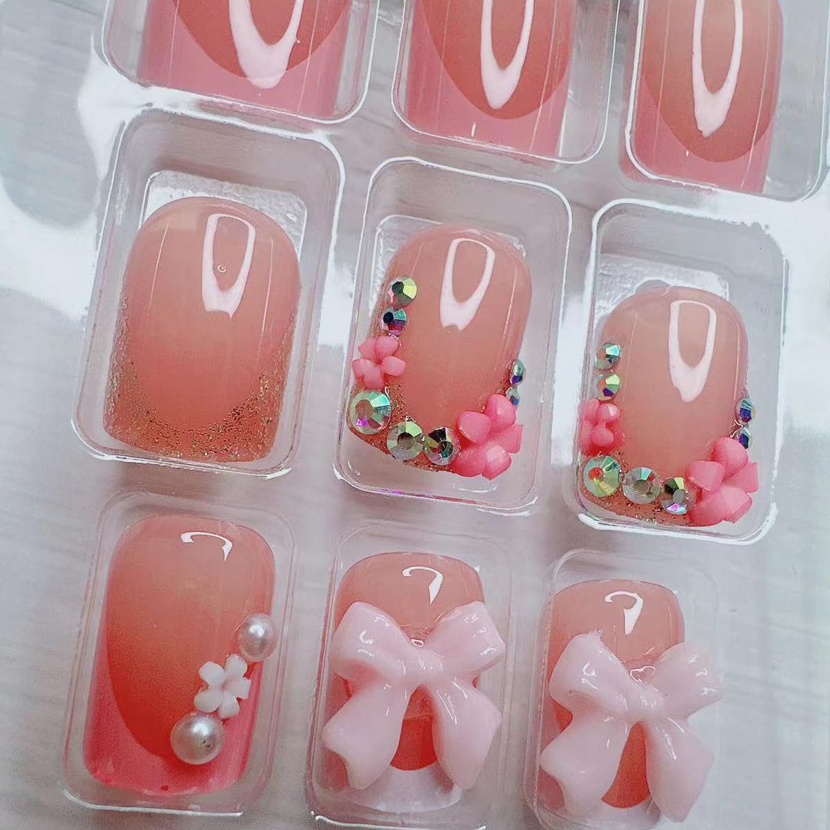 BSBTBZ accesorios para uñas con charms y brillos para personalizar