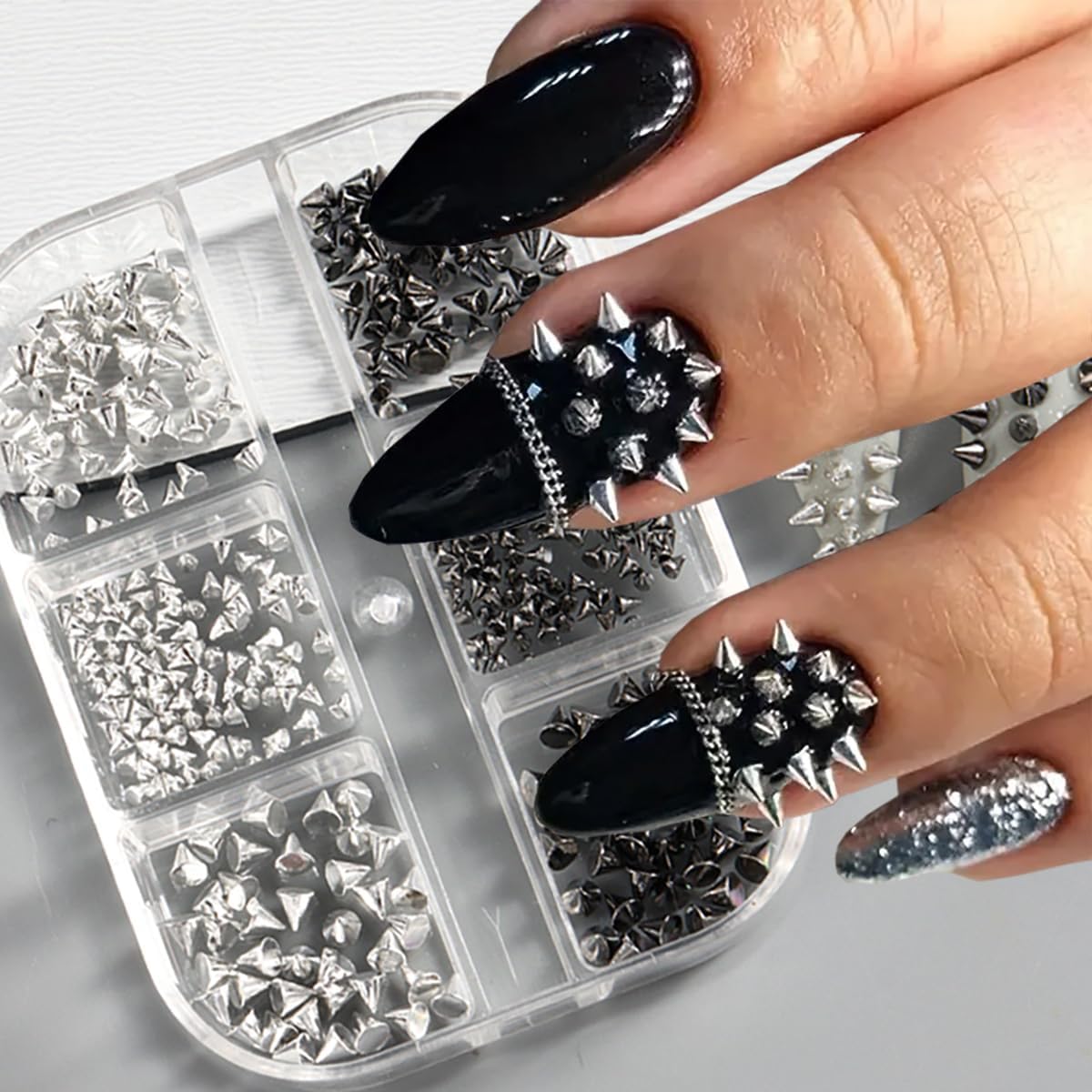 BSBTBZ cono 3D resistente y ligero para uñas creativas