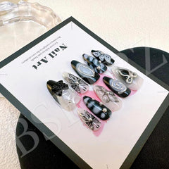 BSBTBZ Diseño gótico punk en negras, estilo audaz para diario y eventos.