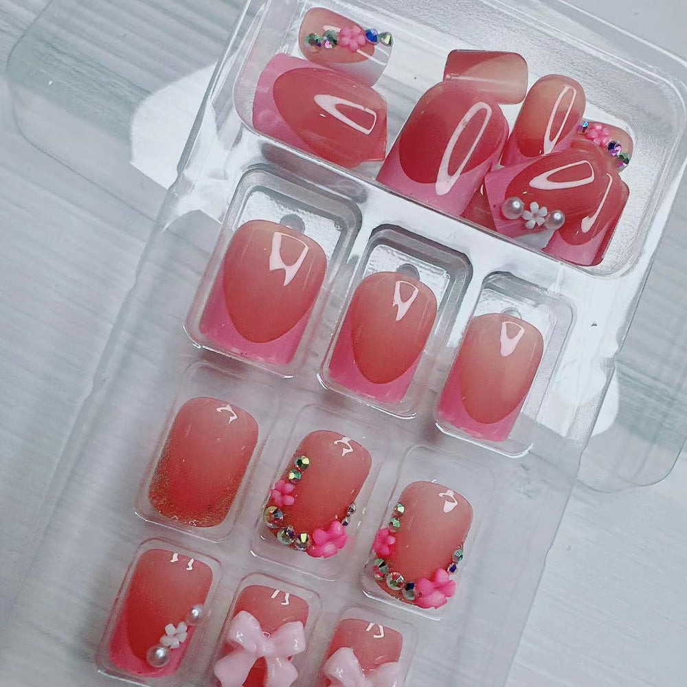 BSBTBZ kit uñas postizas con lima y palito para ajustar