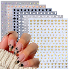 BSBTBZ star nail stickers gold for luxe sparkle on nails