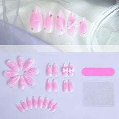BSBTBZ uñas en forma natural con acabado cómodo para uso prolongado.