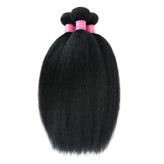 BSBU kinky straight bundles 18-inch set for versatile daily styling.