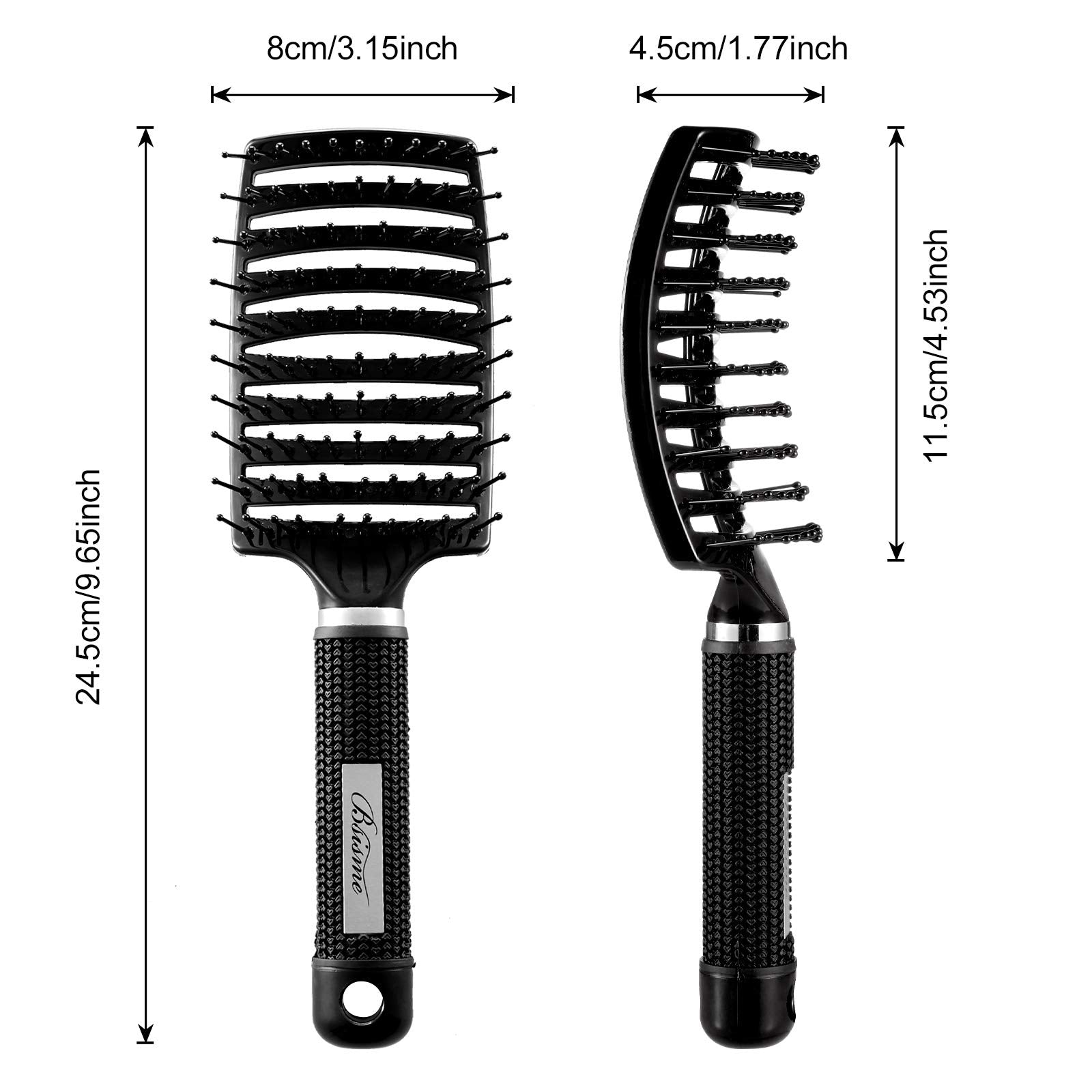 Bsisme all-hair-types brush suitable for straight and curly hair