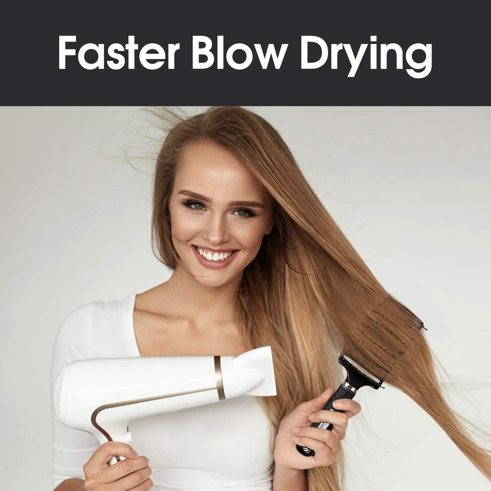 Bsisme ergonomic-handle provides comfortable, non-slip grip during styling