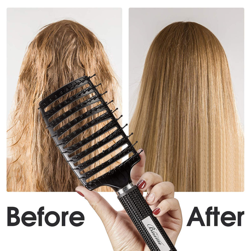 Bsisme scalp-massage feature promotes scalp comfort while drying