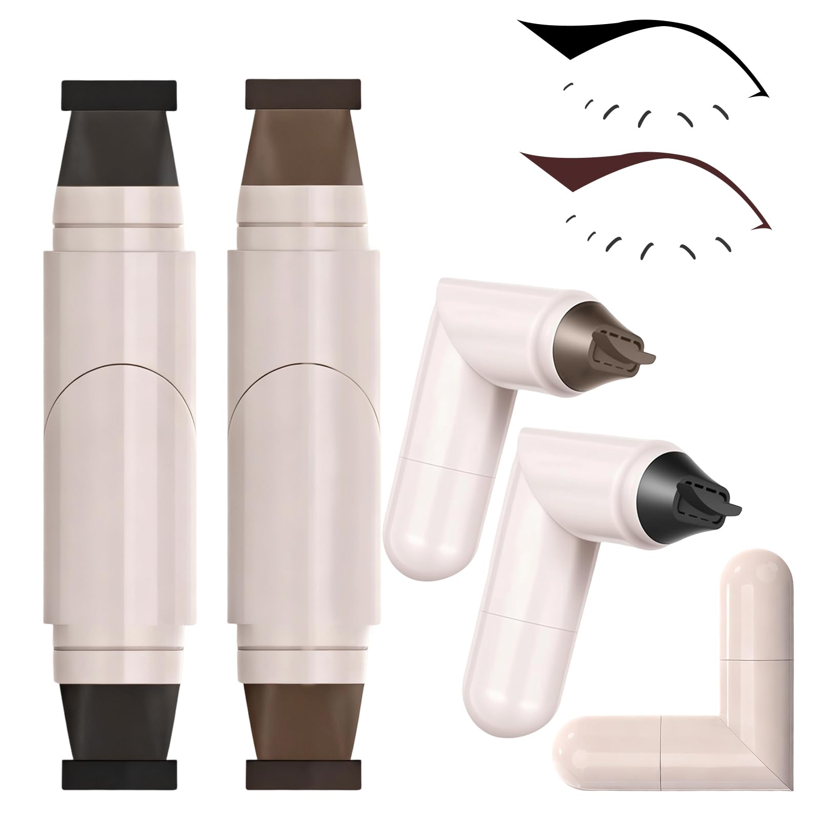 BSMAX sello-delineador ojos plegable, precisión rápida para delineado alado.