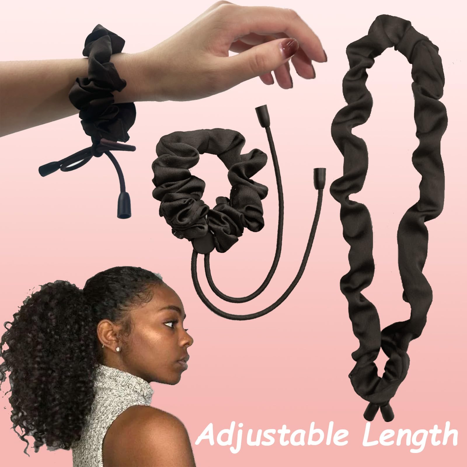 Gomas ajustables Bswox compatibles con estilos rizados y lisos.