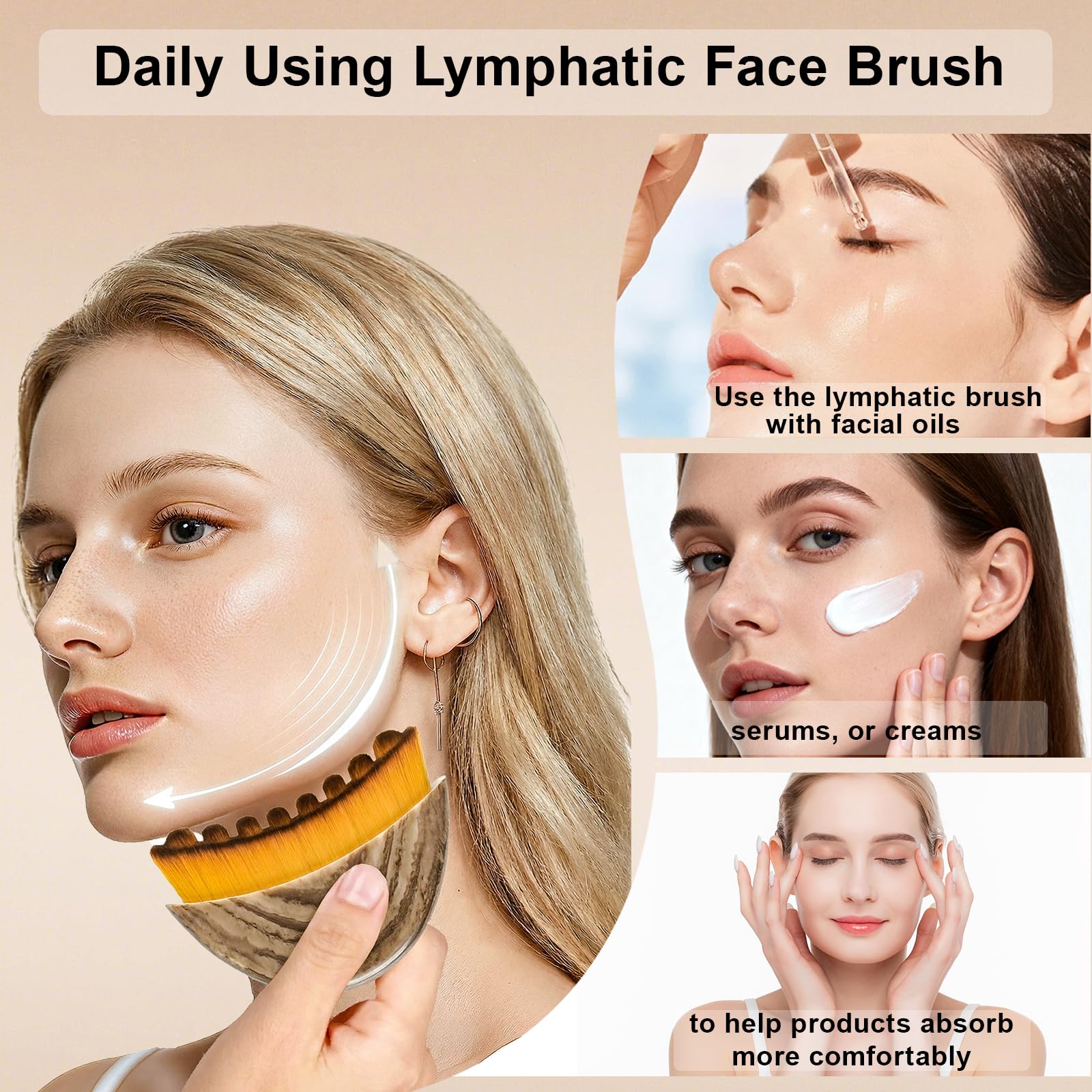 BSZATB lymphatic brush ultra-soft-bristles provide gentle use on sensitive skin