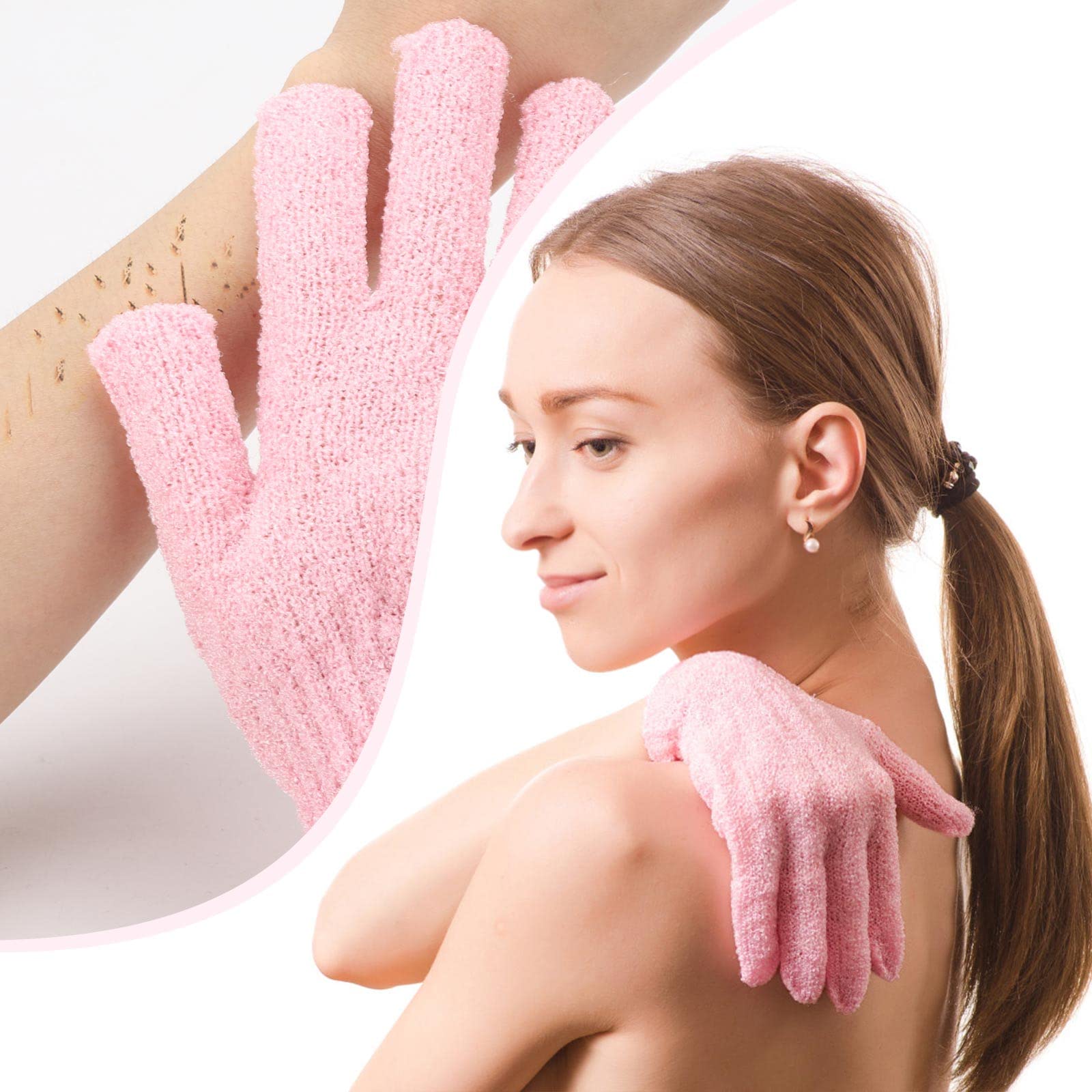 BTYMS guante exfoliante para ducha, limpieza fácil y rápida