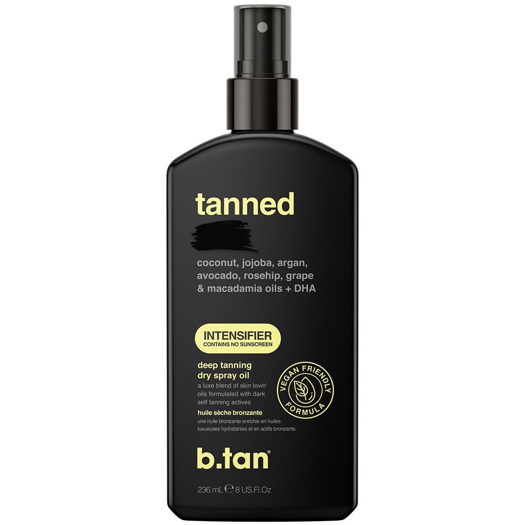 B.TAN botella de aceite bronceador para bronceado uniforme.