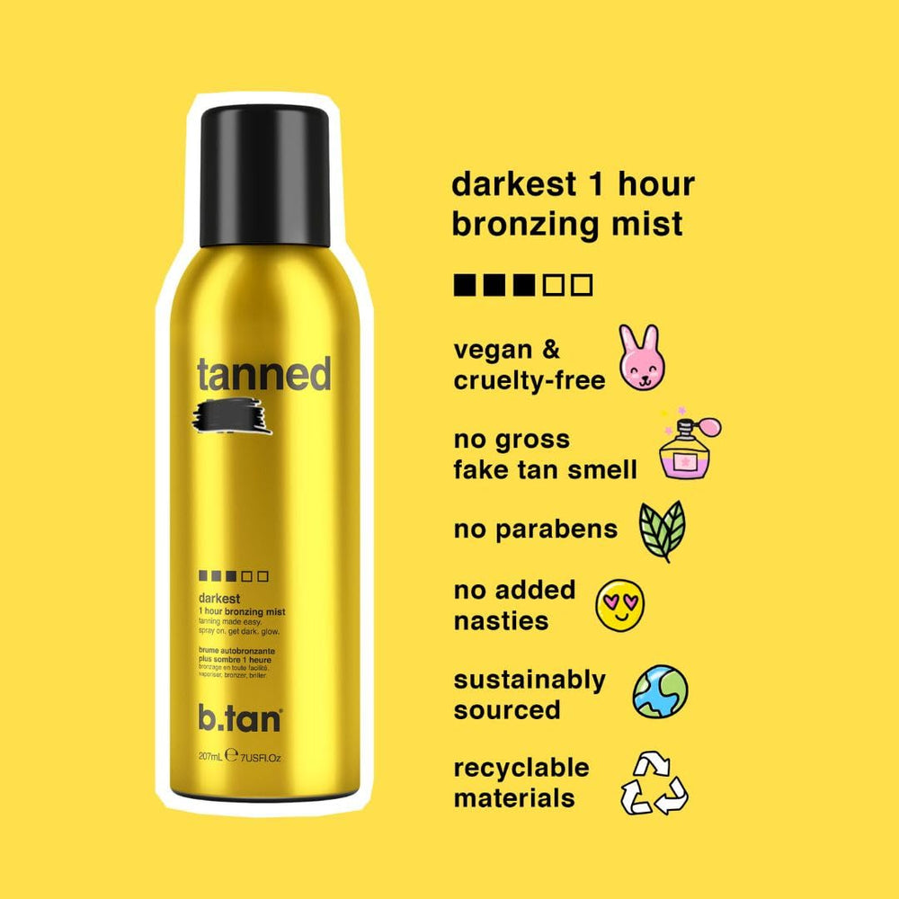 B.TAN bronceador en pulverizador sin olor