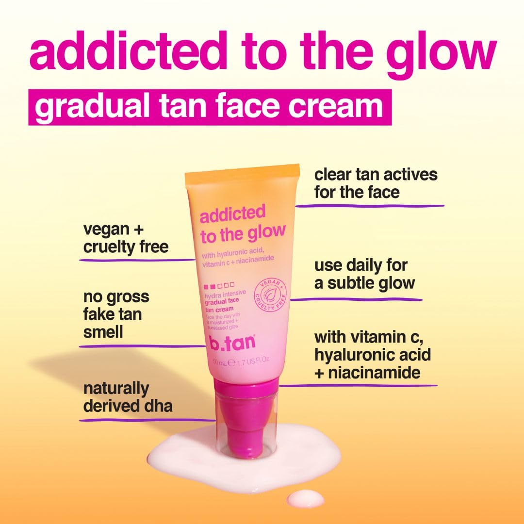 BTAN crema facial gradual aplicación manual para un difuminado uniforme.
