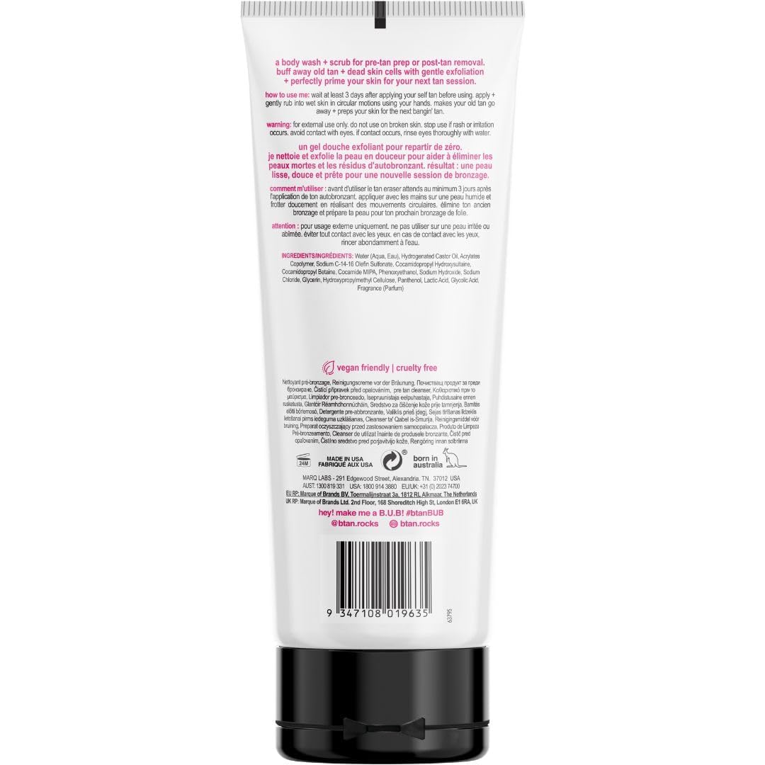 Exfoliación suave de B.TAN elimina células muertas para la piel.
