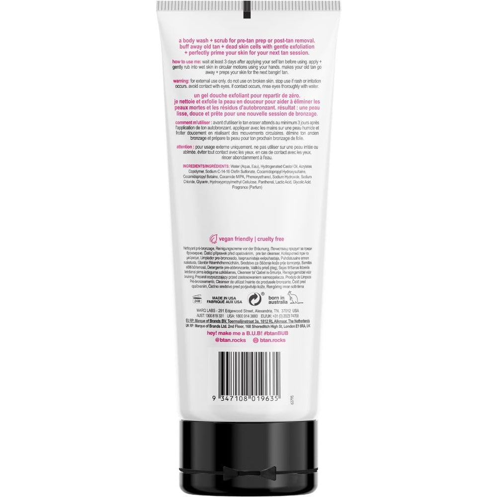 Exfoliación suave de B.TAN elimina células muertas para la piel.