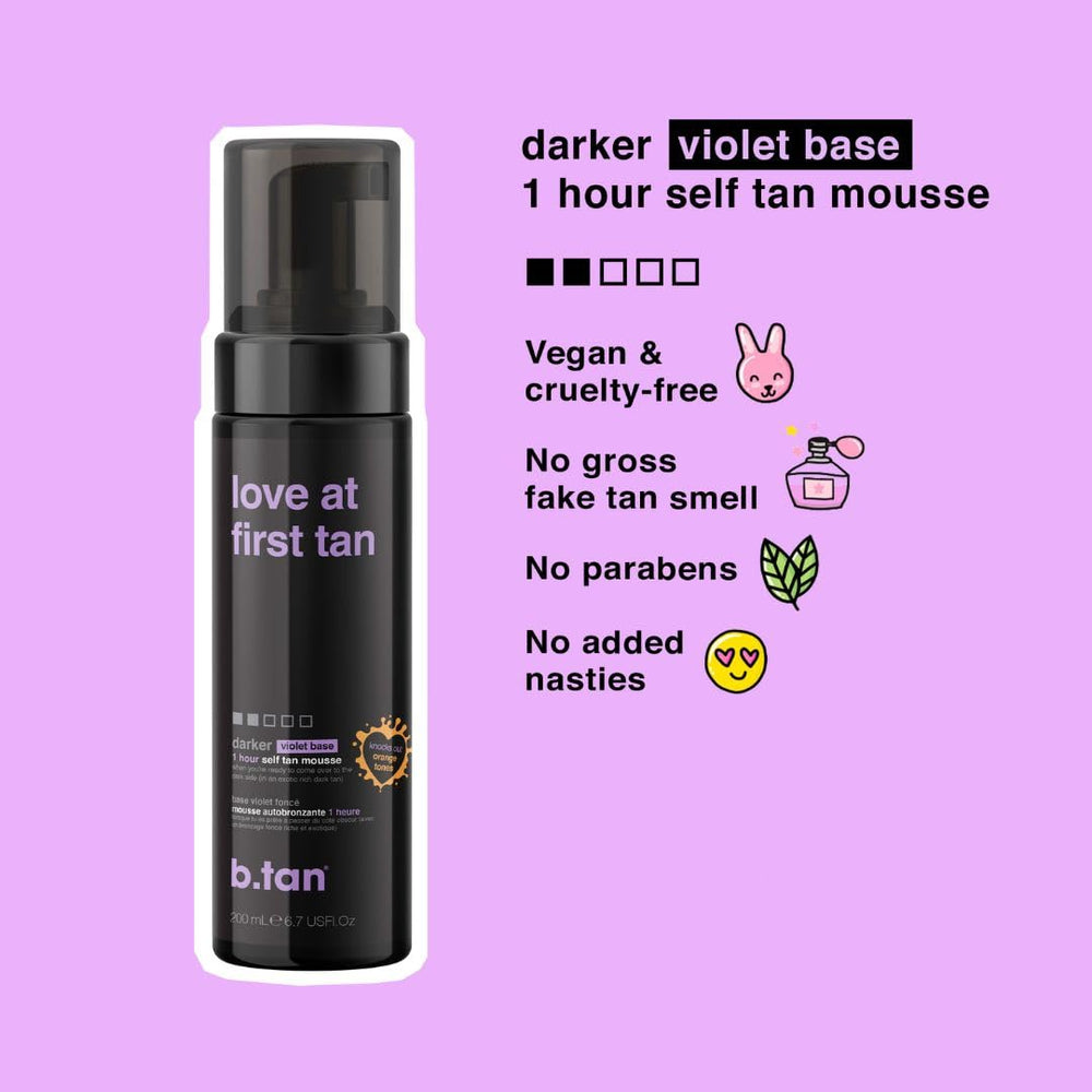 BTAN Mousse Autobronceadora Violeta: textura suave para resultados uniformes