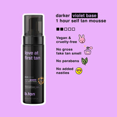 BTAN Mousse Autobronceadora Violeta: textura suave para resultados uniformes