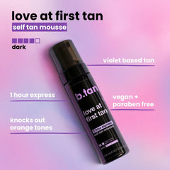 Guante de aplicación de B.TAN Violet Base Bronceador mousse para bronceado parejo