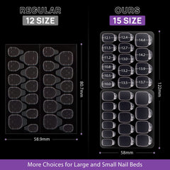BTArtbox diez hojas de pegatinas para uñas, variedad de tallas