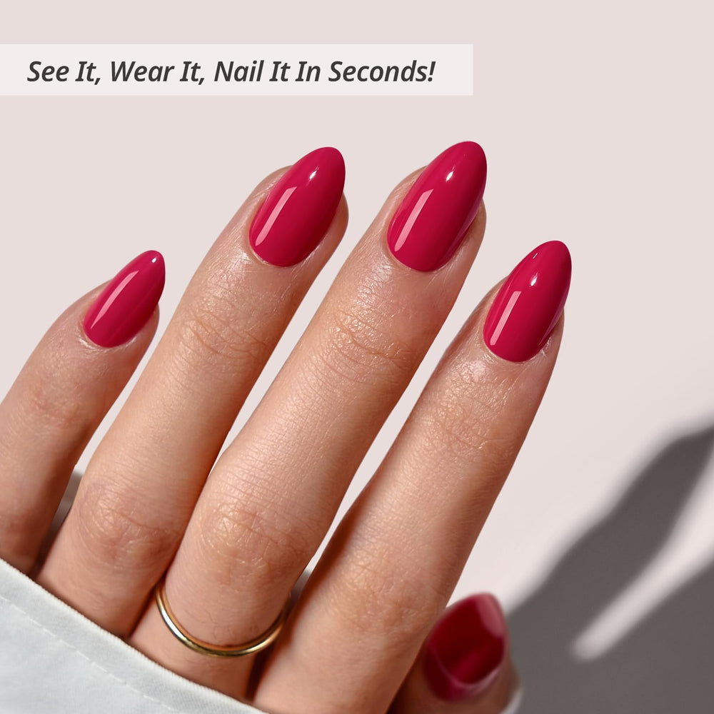 BTArtbox uñas en forma almendra, 16 tallas para ajuste perfecto.