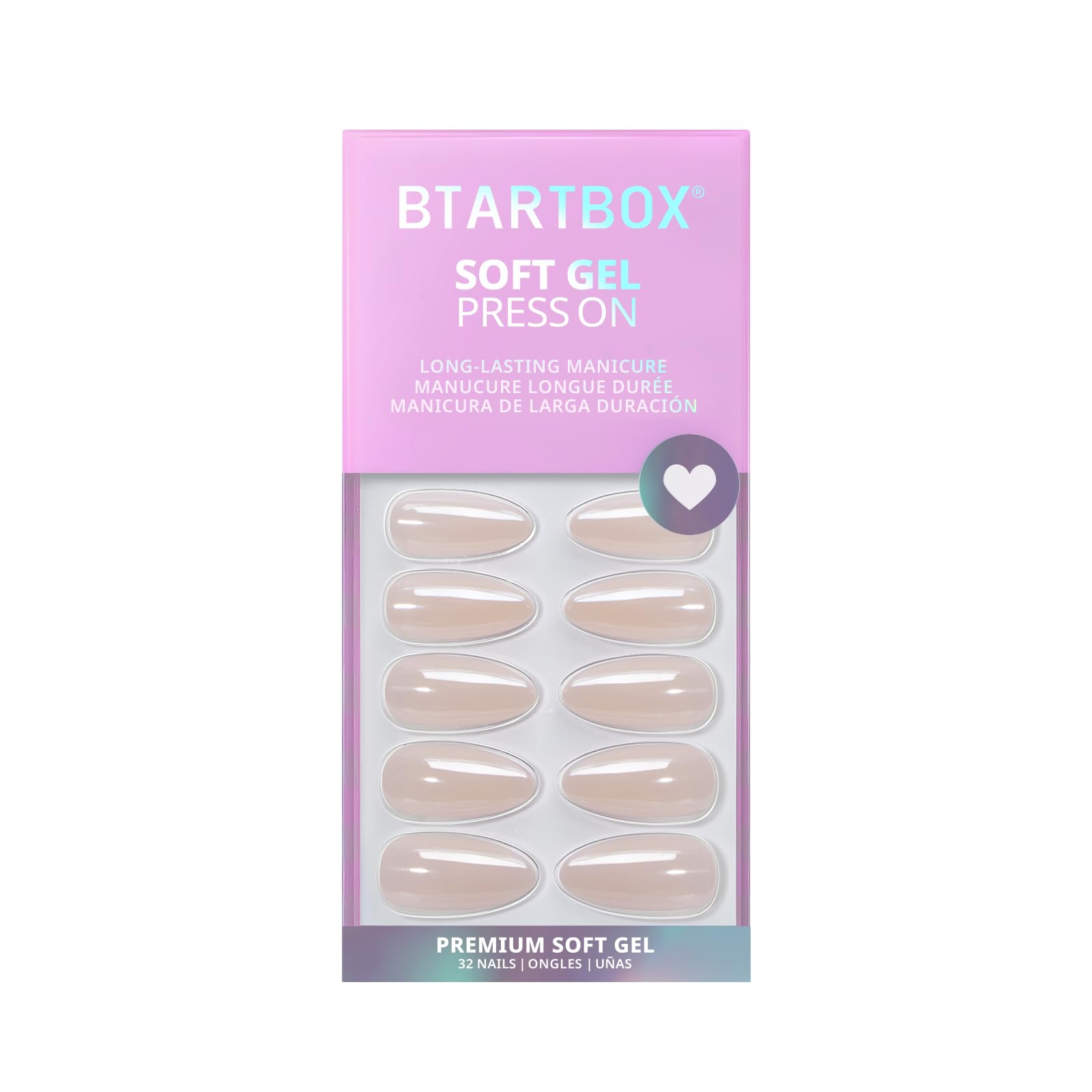 BTArtbox estuche de almacenamiento para uñas pegables y accesorios