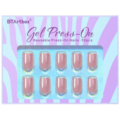 BTArtbox Kit de 30 uñas adheribles en 15 tallas para ajuste personalizado.