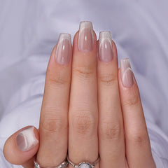 BTArtbox Milky Way cat eye nails in coffin shape for lasting wear