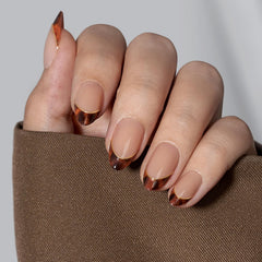 BTArtbox winter French tip nails for a chic season-ready look