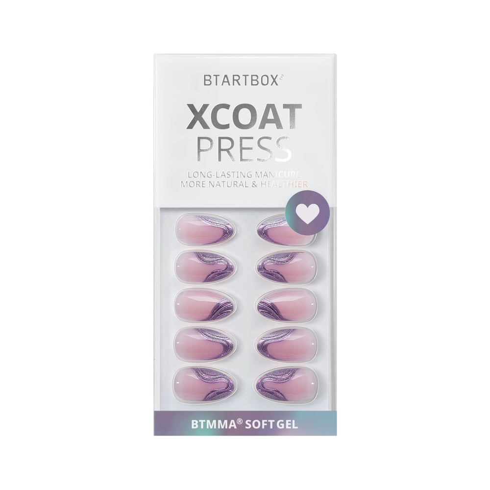 BTArtbox semi-transparent gel nails ready for DIY use