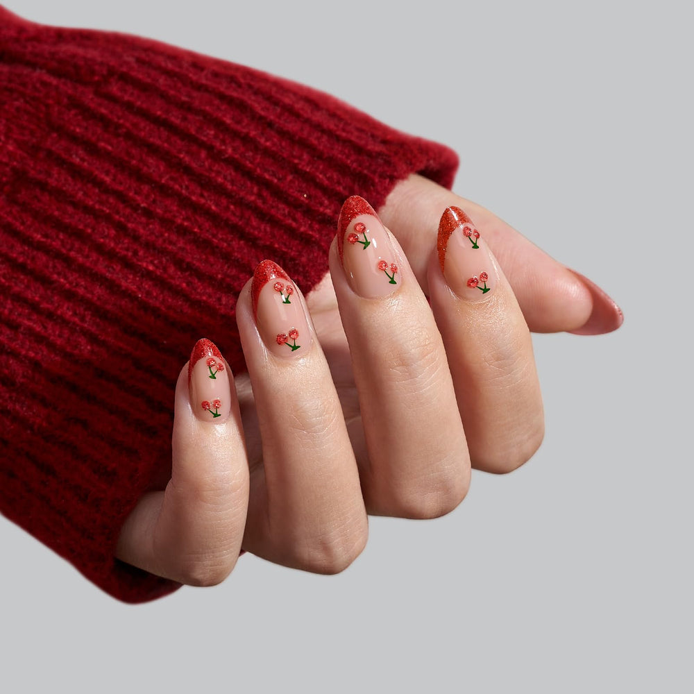 BTArtbox short almond nails in soft gel for all-day comfort.