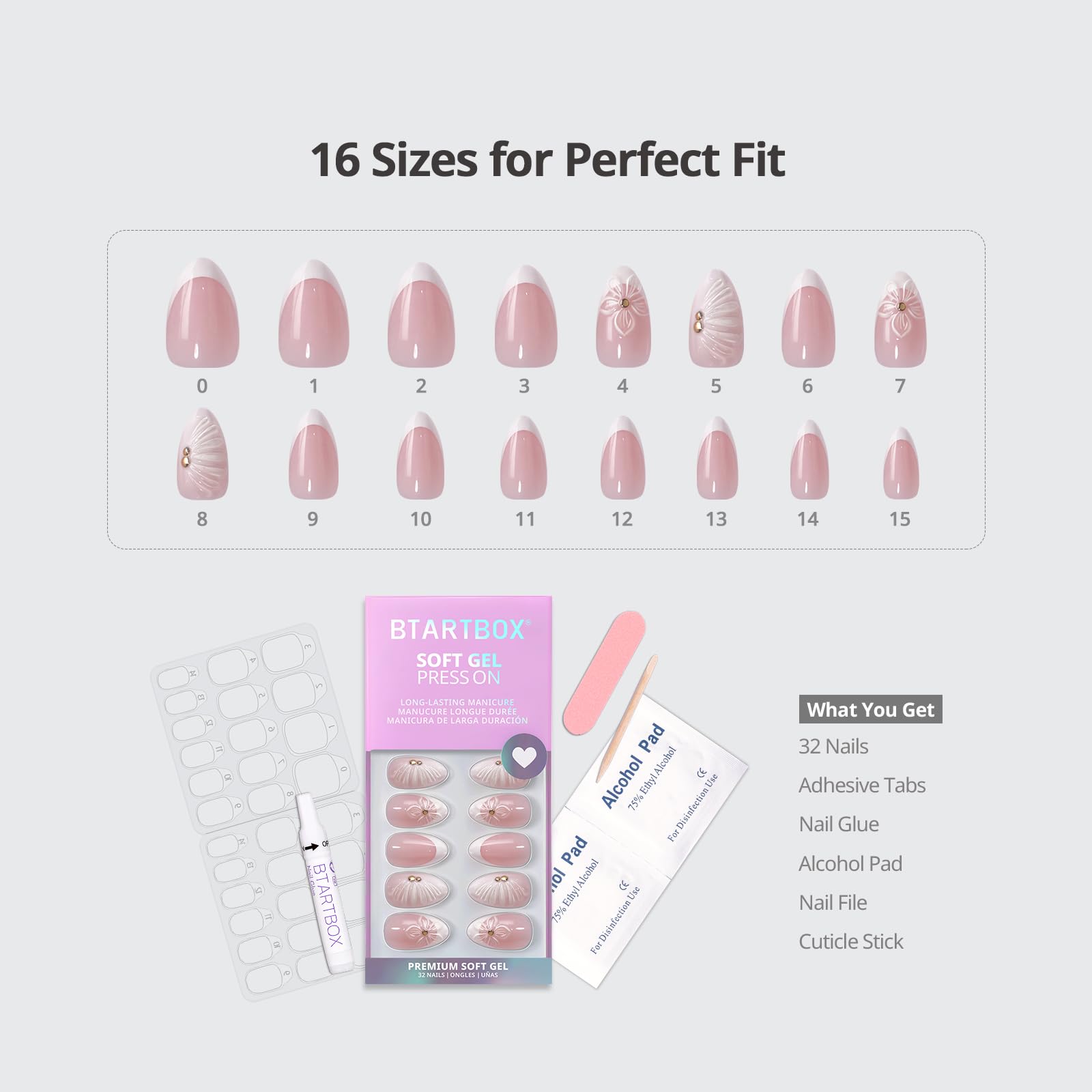 BTArtbox Soft, flexible BTMMA nails that move with you