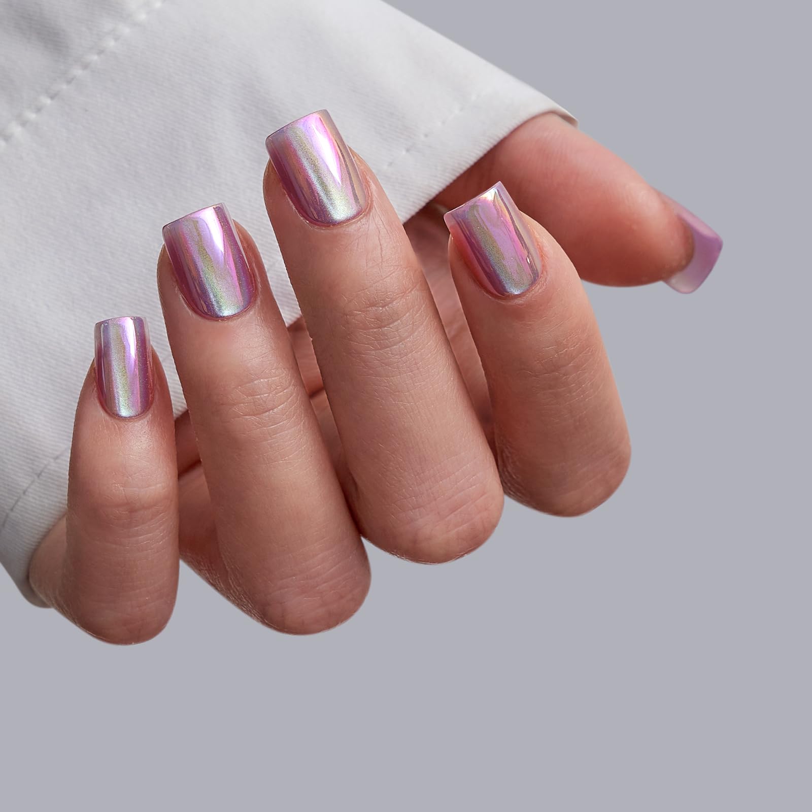 BTArtbox soft gel press-on nails closeup showing flexible fit